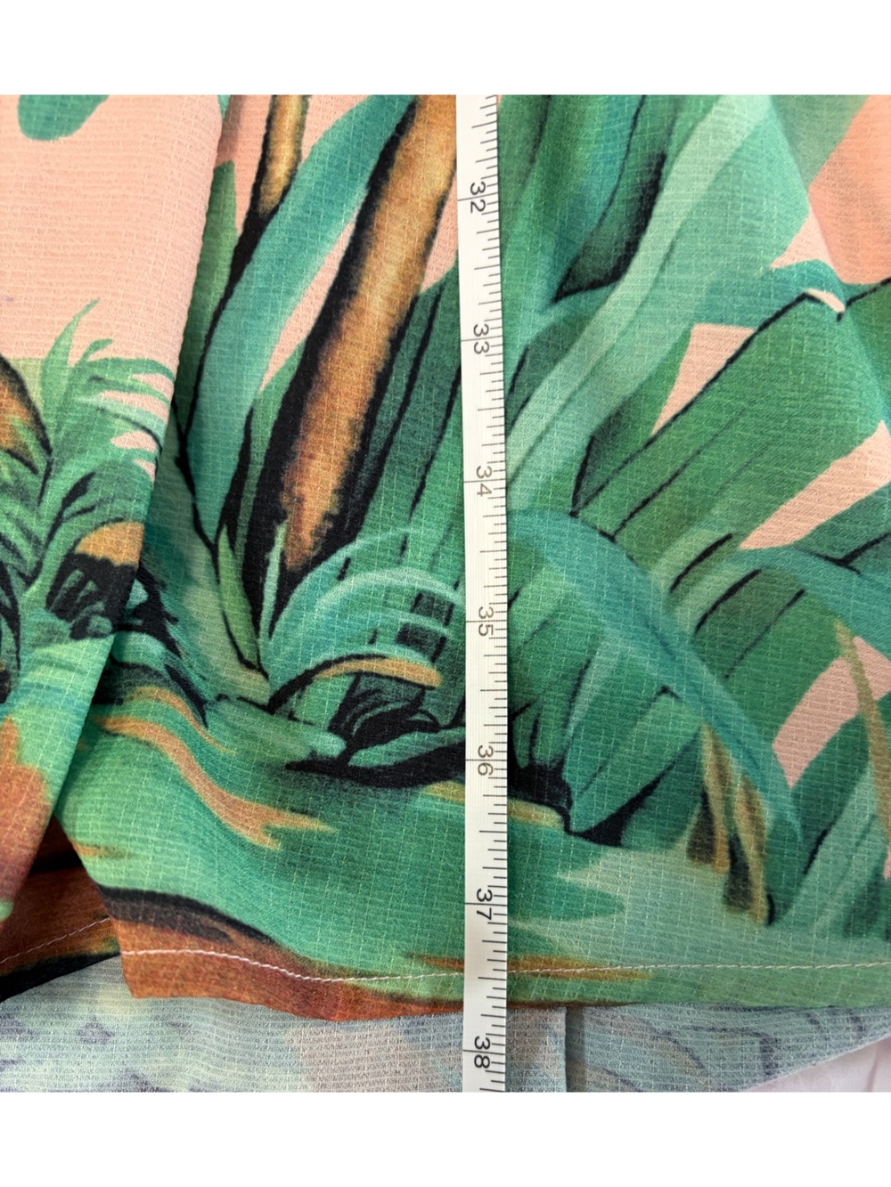 NWOT ArattaSilent Journey- Peach Botanical & Bird Print Maxi Skirt - Picture 10 of 16